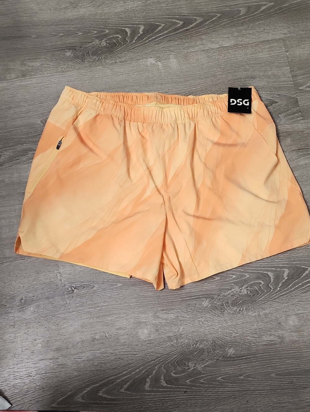 DSG Men's XL 5" Inseam Agility 2 In 1 Athletic Short In Solar Melon (Orange) New